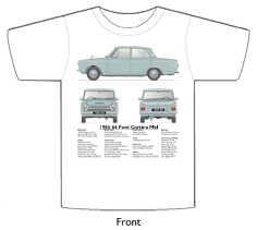 Ford Cortina MkI 4Dr 1965-66 T-shirt Front